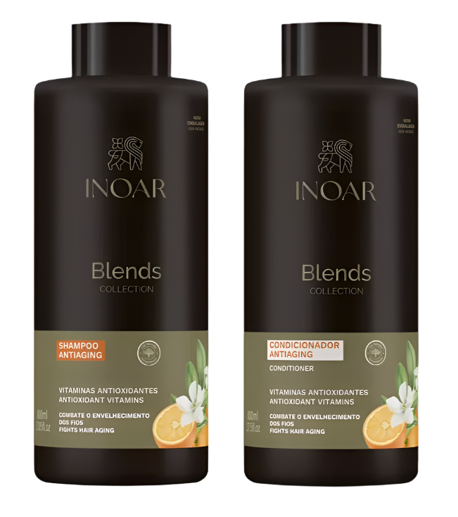 Inoar Blends Sammlung Vegan Shampoo und Conditioner 1000ml